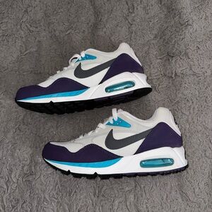 Nike Air Max White and Purple Sneakers